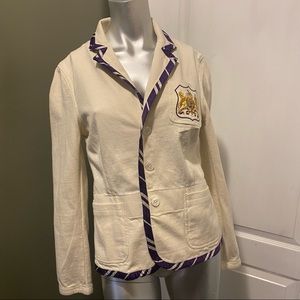 RALPH LAUREN Blue Label Crested Blazer Jacket